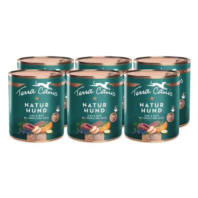 Terra Canis Menü Naturhund Rind-Wild