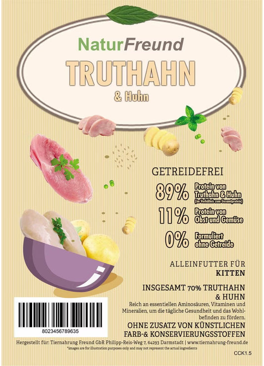 NaturFreund Kitten Truthahn & Huhn
