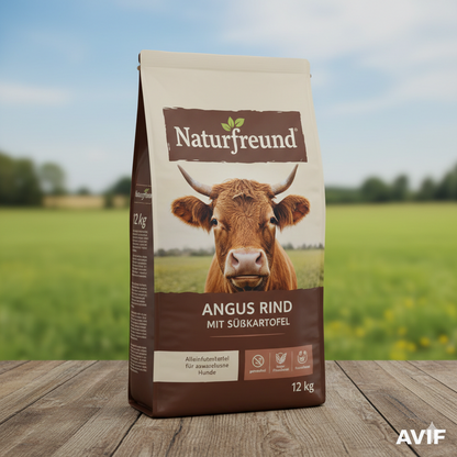 NaturFreund Angus-Rind mit Süßkartoffel & Karotte