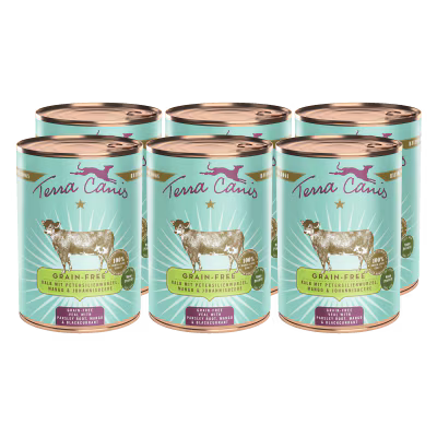 Terra Canis Menü -Getreidefrei- Kalb mit Petersilienwurzel, Mango & Johannisbeere