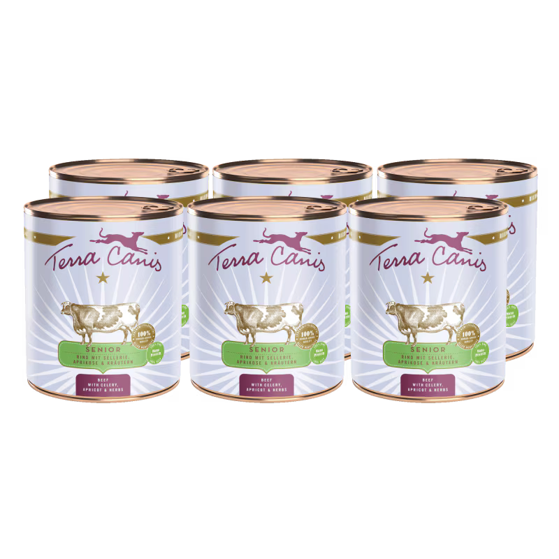 Terra Canis Menü Senior Rind mit Sellerie, Aprikose & Kräutern