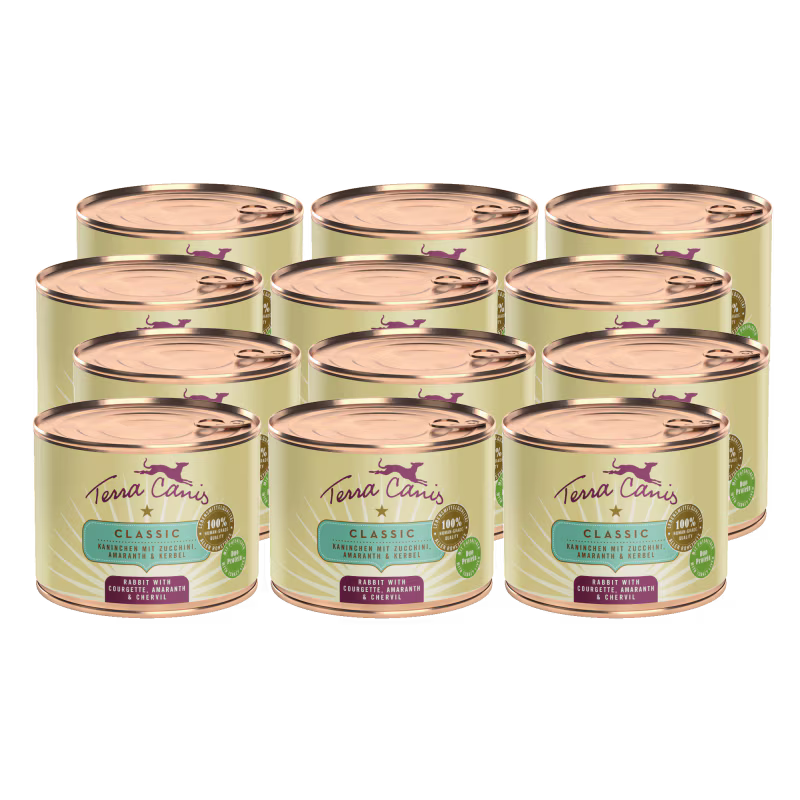 Terra Canis Menü Classic Kaninchen mit Zucchini, Amaranth & Kerbel