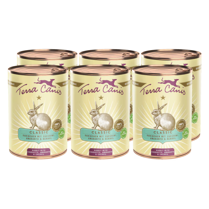 Terra Canis Menü Classic Kaninchen mit Zucchini, Amaranth & Kerbel