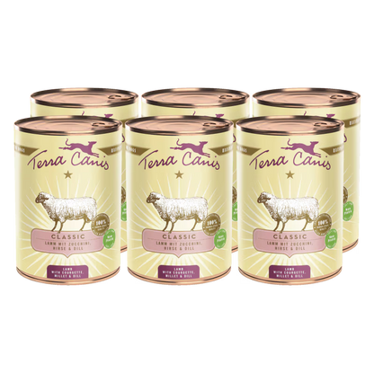 Terra Canis Menü Classic Lamm mit Zucchini, Hirse & Dill