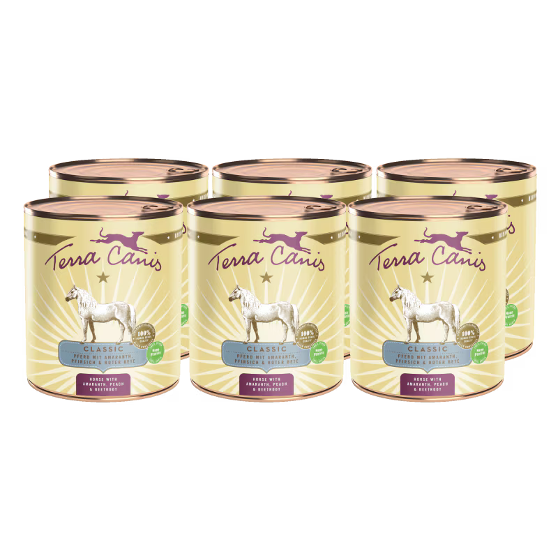 Terra Canis Menü Classic Pferd mit Amaranth, Pfirsich & Roter Beete