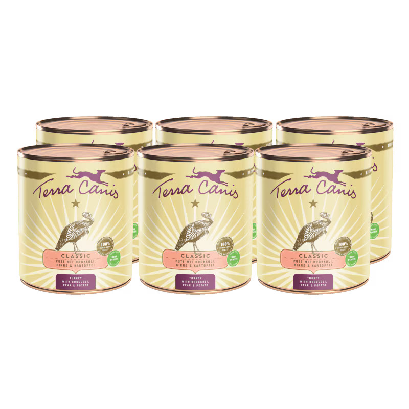 Terra Canis Menü Classic Pute mit Brokkoli, Birne & Kartoffeln