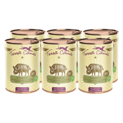Terra Canis Menü Classic Wildschwein mit Naturreis, Fenchel & Himbeeren