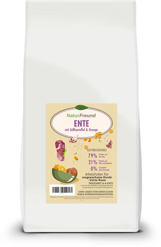 NaturFreund Mini Ente mit Süßkartoffel & Orange