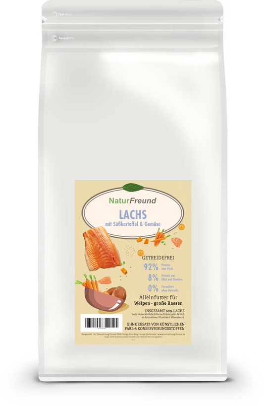 NaturFreund Junior Maxi Lachs mit Süßkartoffel und Gemüse