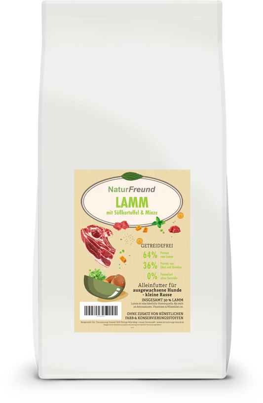 NaturFreund Mini Lamm mit Süßkartoffel & Minze