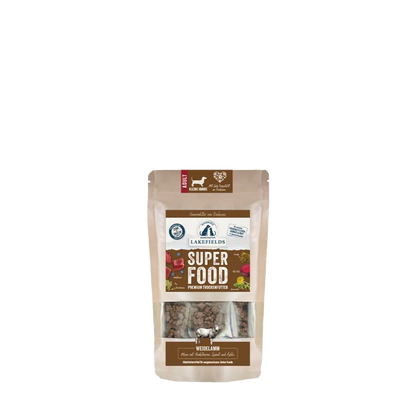 Lakefields SUPERFOOD Premium Weidelam Compleetmenu voor Kleine Honden – Graanvrij & Natuurlijk