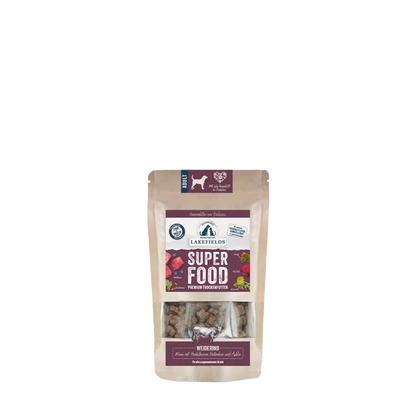 Lakefields SUPERFOOD Premium Rund Compleetmenu voor Kleine Honden – Graanvrij & Natuurlijk