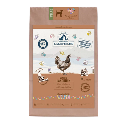 LANDHUHN Puppy Hondenvoer met Kip, Venkel, Appel & Aardappel